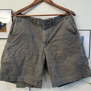 SOLD - Patagonia Men's Charcoal Flat Front Shorts -